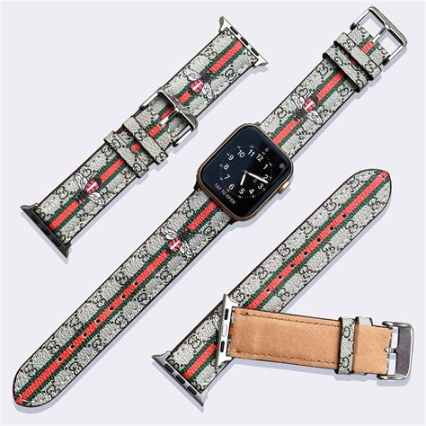 gucci gold watch band|authentic Gucci apple watch band.